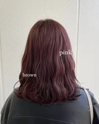 ミディアム カラー 《暖色/韓国hair 》🇰🇷桑原ユキネのヘアスタイル