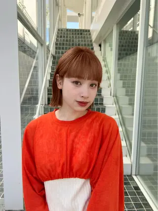 ショート カラー 🎧パーソナルケア/ 透明感カラー/ミユのヘアスタイル