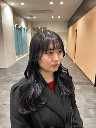 ロング 梅田美容室/ ウルフカットのヘアスタイル