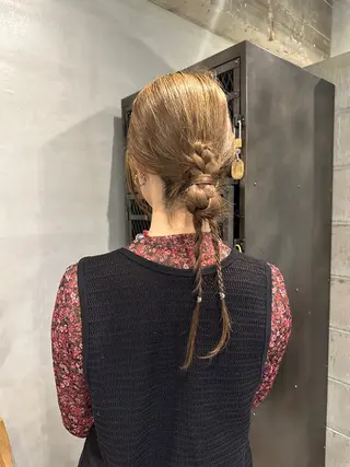 ヘアアレンジ 森田楓乃/上前津/ 大須/ブリーチカラーのヘアスタイル