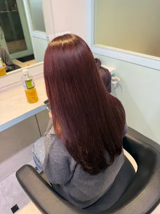 カラー 🇰🇷韓流暖色ヘア 🍒saaya🍒のヘアスタイル