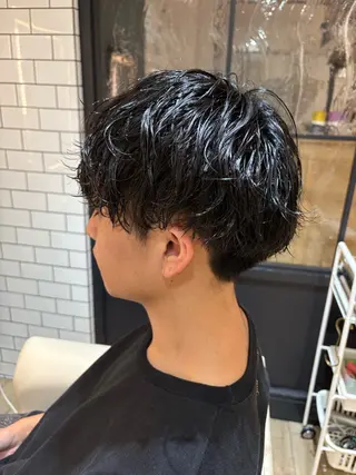 パーマ メンズ 梅沢 優羽のヘアスタイル