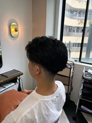 ショート パーマ メンズ 野田 聖輝のヘアスタイル