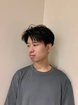 ショート メンズ 直毛救済パーマ/神奈 川/生田/木村のヘアスタイル