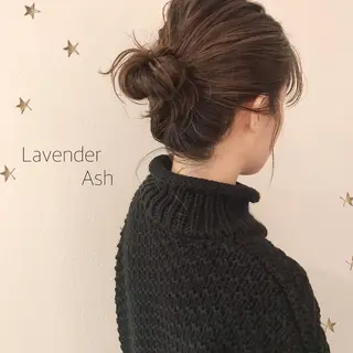 ミディアム カラー ヘアアレンジ salon AKIRA所属・市川 千夏のヘアスタイル