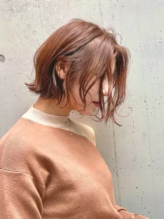 ショート カラー ショート/ボブ/ メンズ/縮毛矯正のヘアスタイル