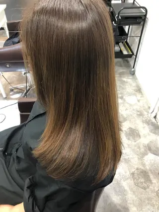 セミロング カラー hair care ACRO店長　谷のヘアスタイル