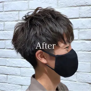 ショート カラー メンズ レディースヘア💫 加藤たいが🐯のヘアスタイル