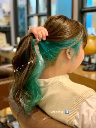 ロング カラー 廣瀬 智志のヘアスタイル