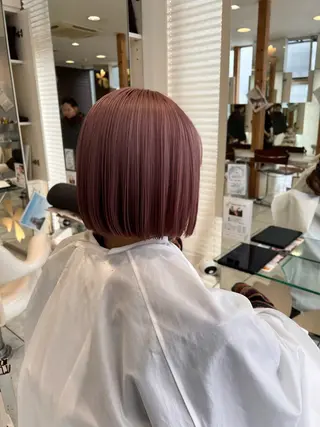 ショート カラー ✨長岡市韓国レイヤー /髪質改善/山下竣介のヘアスタイル