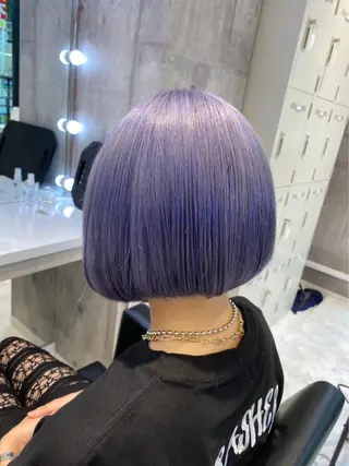 ショート カラー ヘアアレンジ 🩶【推しハイトーン 】yuzu🩶のヘアスタイル