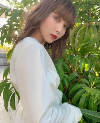 セミロング カラー パーマ ヘアアレンジ メンズ キッズ ネイル マツエク・マツパ 古賀 侑磨のヘアスタイル