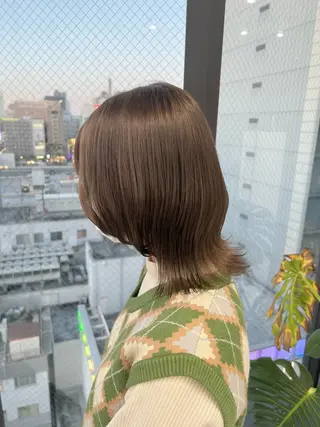 ミディアム SALOWIN栄 高須大貴のヘアスタイル