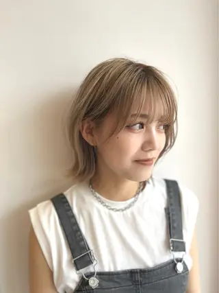 ミディアム カラー 🩷愛咲🩷レイヤー /透明感カラーのヘアスタイル