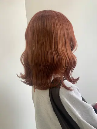 セミロング カラー 🤍垢抜け♡透明感 カラーmoeka🤍のヘアスタイル
