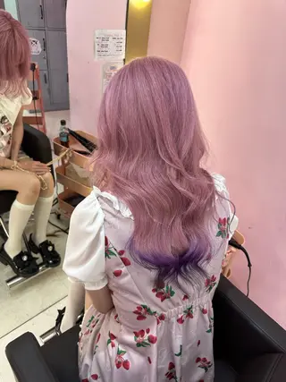 ロング カラー ヘアアレンジ ブリーチ指名 No.1🦋KOKIのヘアスタイル