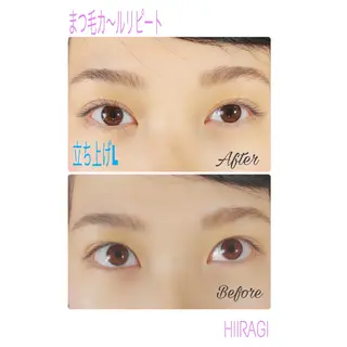 マツエク・マツパ 美容室 HIIRAGIのマツエク・マツパデザイン