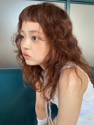 セミロング YUUKI/ウルフ .ボブパーマのヘアスタイル