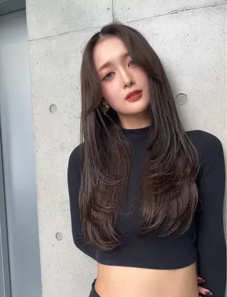 セミロング カラー 🌫️大人韓国ヘア 🌫️naoyaのヘアスタイル