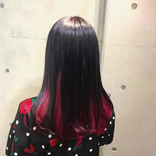 セミロング カラー 及川シゲル 髪質改善講師のヘアスタイル