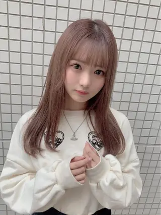 セミロング カラー 矢野 晃平のヘアスタイル