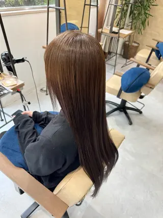 ロング カラー ブリーチなしwカラー /艶カラー/oukaのヘアスタイル