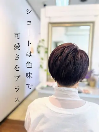ショート ナチュラルオーブン 大村店🍀深松孝枝のヘアスタイル