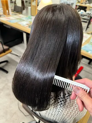 ロング カラー レイヤーカット/ 艶カラー/山内一暉のヘアスタイル