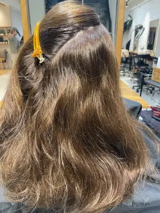 セミロング 透明感暖色カラー🥣 rico💗のヘアスタイル