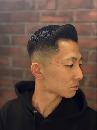 ショート ヘアアレンジ メンズ barber shopのヘアスタイル