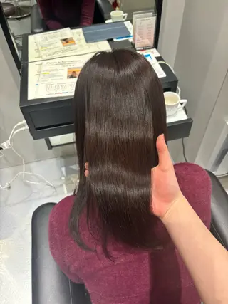 ミディアム カラー 森田 葵葉のヘアスタイル