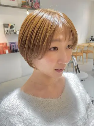 ショート カラー 安永 涼のヘアスタイル