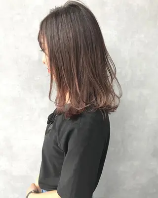 ミディアム カラー TOMOYA/ ショート、レイヤーのヘアスタイル