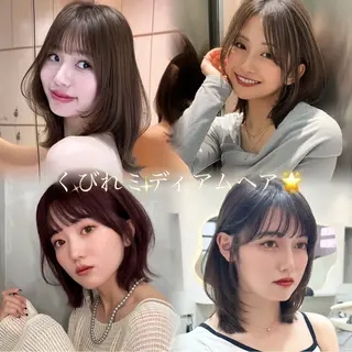 ミディアム ♥️似合わせボブ/ 縮毛矯正/大和田拓夢のヘアスタイル