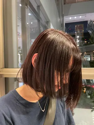 ミディアム 横岡 亜香里のヘアスタイル