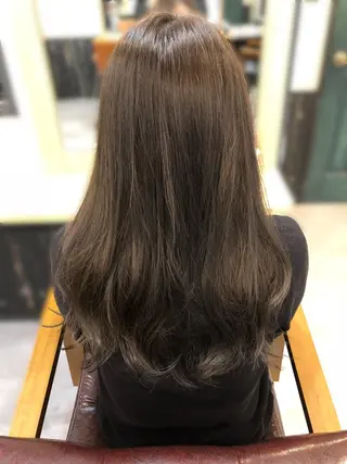 ロング カラー パーマ ヘアアレンジ キッズ 美髪矯正 🌈髪質改善 山下のヘアスタイル