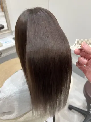 セミロング カラー 縮毛矯正×艶カラー /中村勇太のヘアスタイル