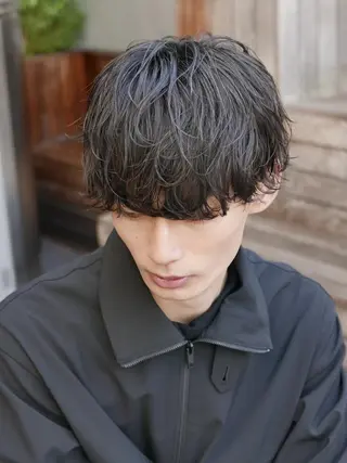 ショート パーマ メンズ SENTA✨メンズ パーマ✨fifth栄のヘアスタイル