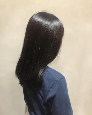 ロング カラー ヘアアレンジ 酸性縮毛矯正🧴韓国 レイヤー/髪質改善のヘアスタイル