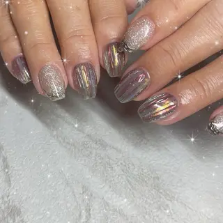 ネイル Blue daisy RIN🎀のネイルデザイン