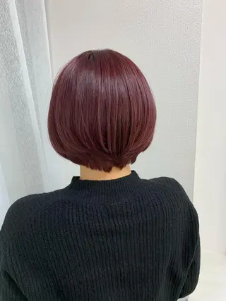 ショート 優花/ハイトーン /デザインカラーのヘアスタイル