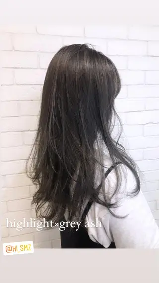 セミロング カラーアンドケアリタ kitamuuuのヘアスタイル