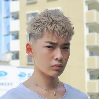ショート カラー メンズ Men'ssalon LiG／kaitoのヘアスタイル