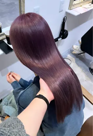 セミロング カラー 梅田/髪質改善カラー ❄︎ mikiのヘアスタイル