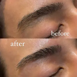 アイブロウ 漢眉毛/メンズパーマ /メッシュ/ヒロヤのヘアスタイル