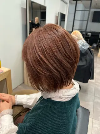 ショート カラー 🌞レイヤー×カラー 前川那津美🌞のヘアスタイル