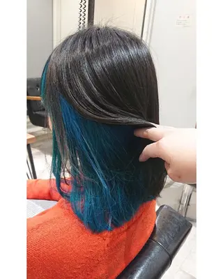 ミディアム カラー 艶カラー/インナー /グラデ/大西小百合のヘアスタイル