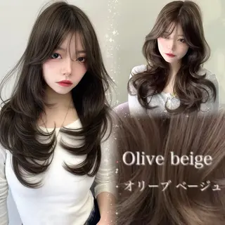 ロング カラー レイヤー/髪質改善 /透け感カラー/艶髪のヘアスタイル