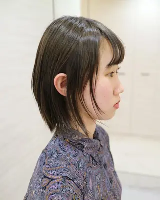 ミディアム カラー 斉藤 貴也のヘアスタイル