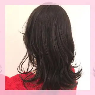 ミディアム カラー 🍒前川 🍒のヘアスタイル